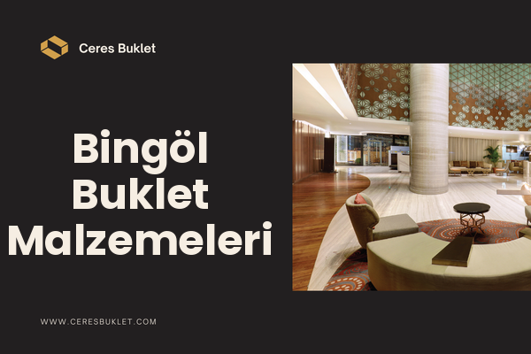 Bingöl Buklet Malzemeleri